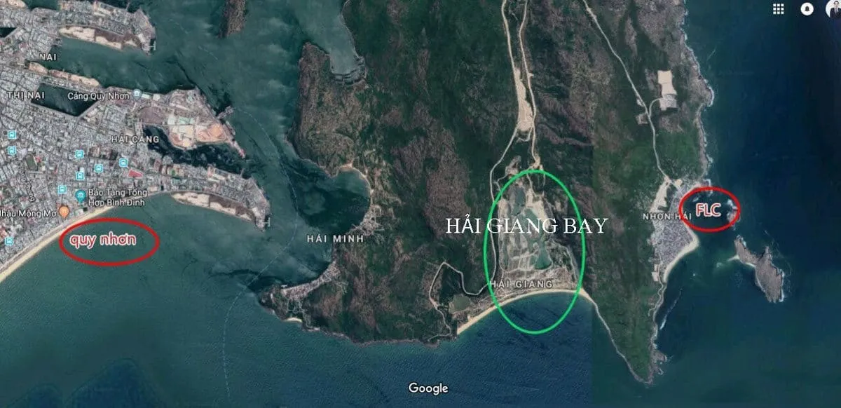 HẢI GIANG BAY QUY NHƠN 3 Vị trí Dự án Khu đô thị Giang Hải Bay Quy Nhơn