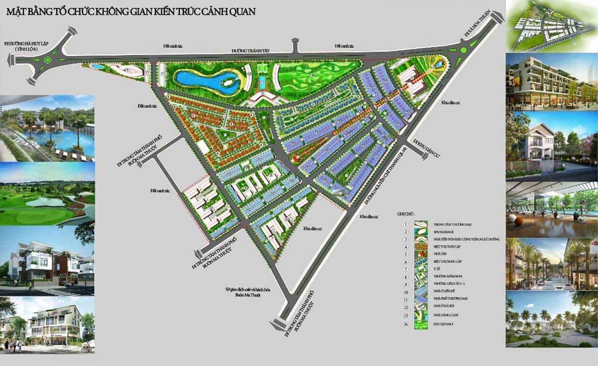 Mặt bằng Tổng thể Dự án Vistaria Eco City