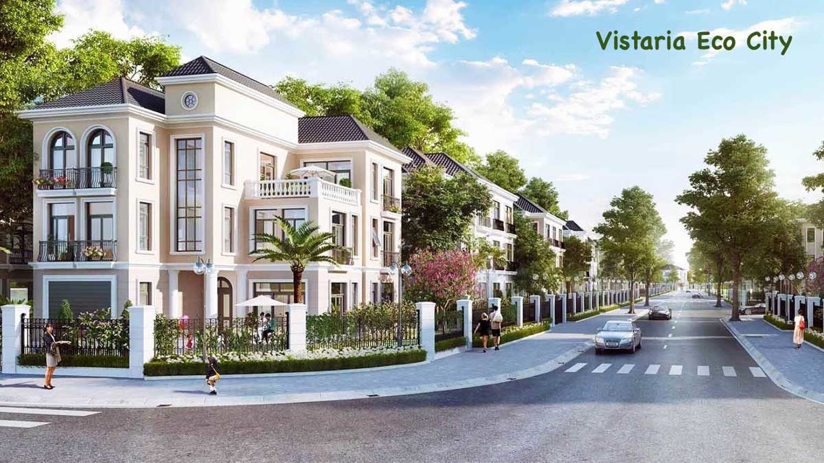 Phối cảnh Nhà phố Dự án Vistaria Eco City