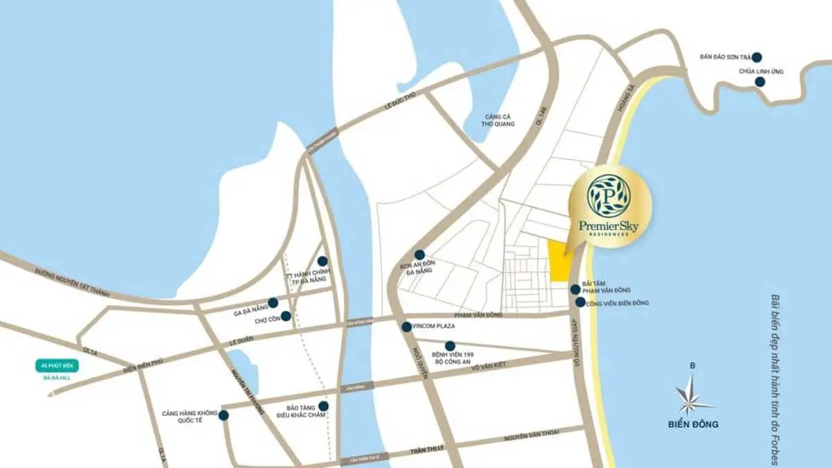PREMIER SKY RESIDENCES ĐÀ NẴNG 2 Vị trí Dự án Căn hộ Premier Sky Residences Đà Nẵng