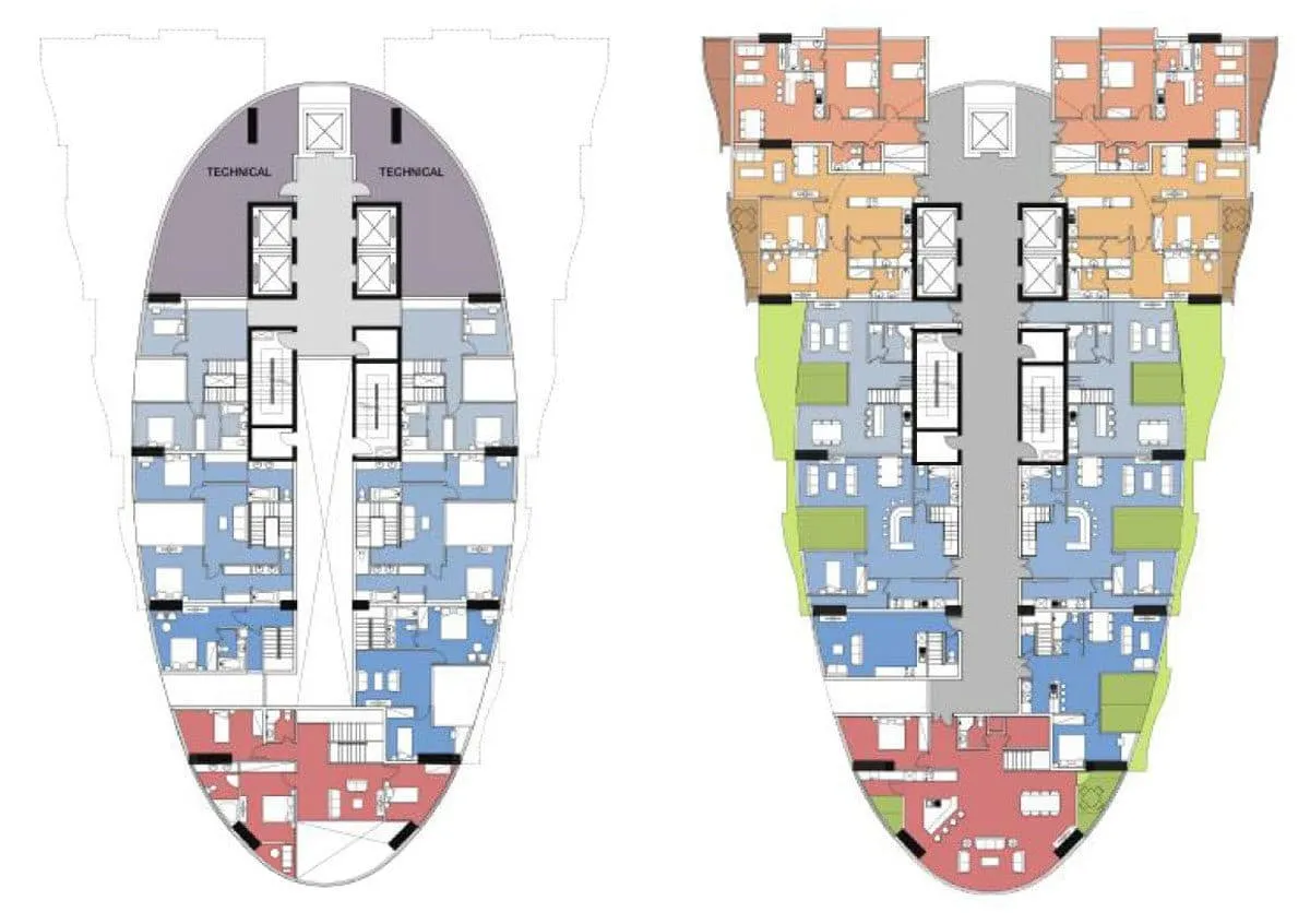 BLUE SAPPHIRE VŨNG TÀU 13 Mặt bằng Căn hộ Condotel Blue Sapphire Vũng Tàu