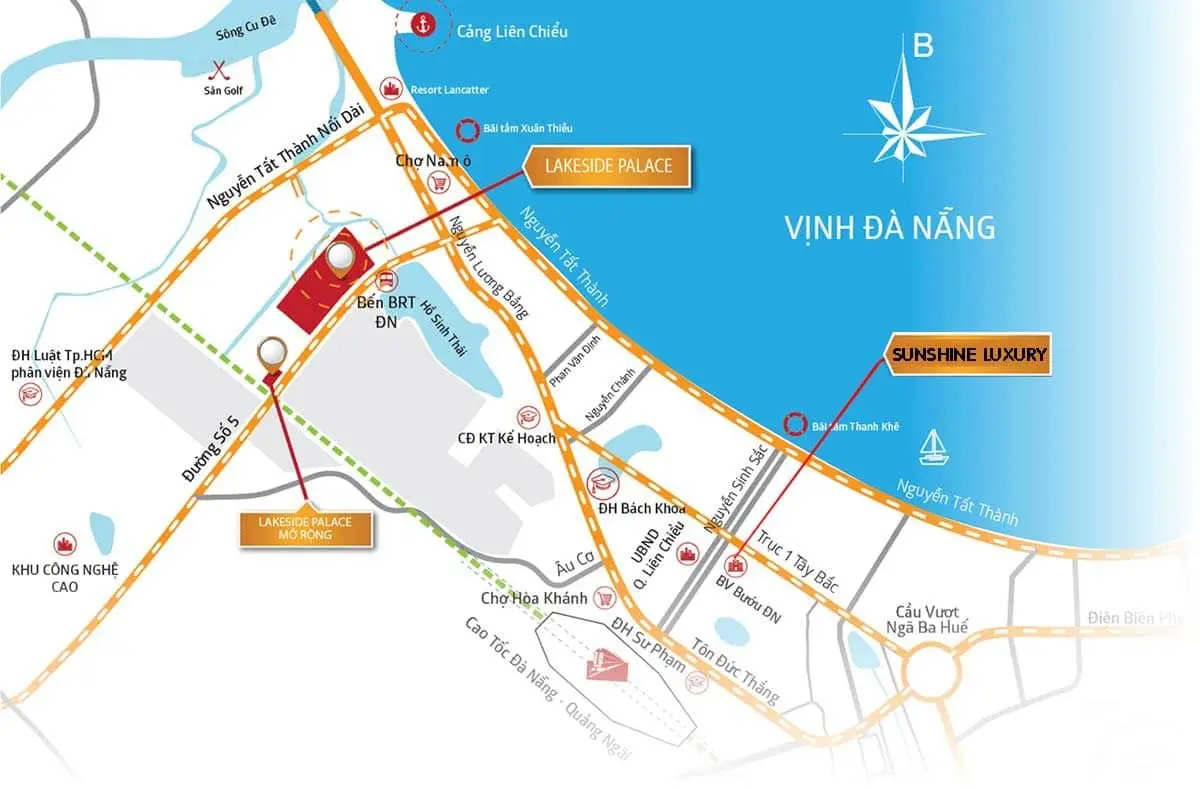 SUNSHINE LUXURY ĐÀ NẴNG 1 Vị trí Dự án Sunshine Luxury Đà Nẵng