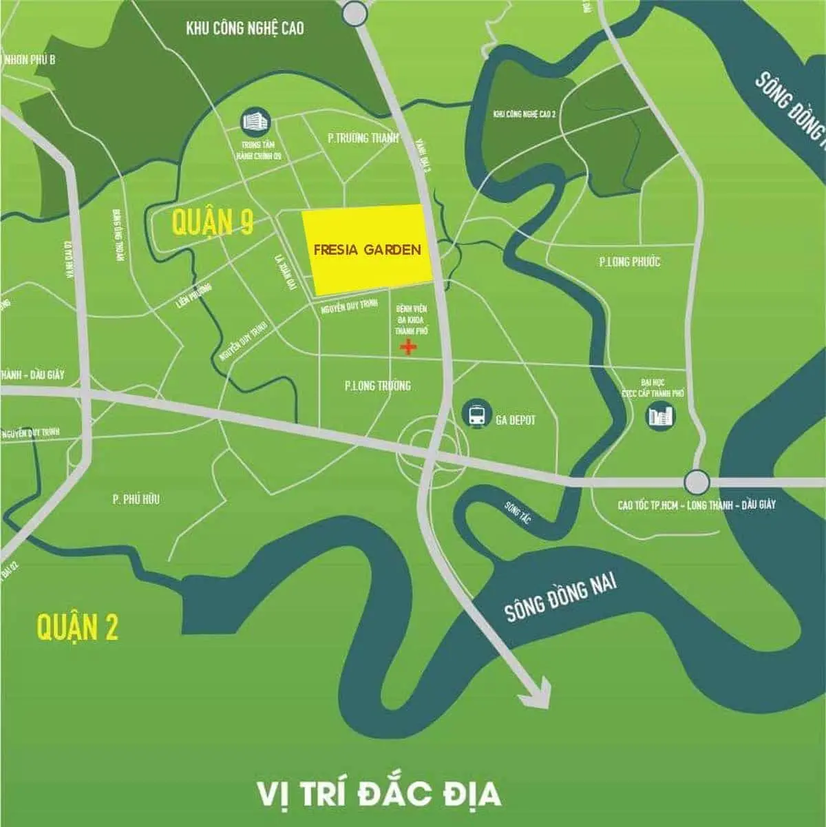 FRESIA GARDEN QUẬN 9 3 Vị trí Dự án Căn hộ Fresia Garden Quận 9