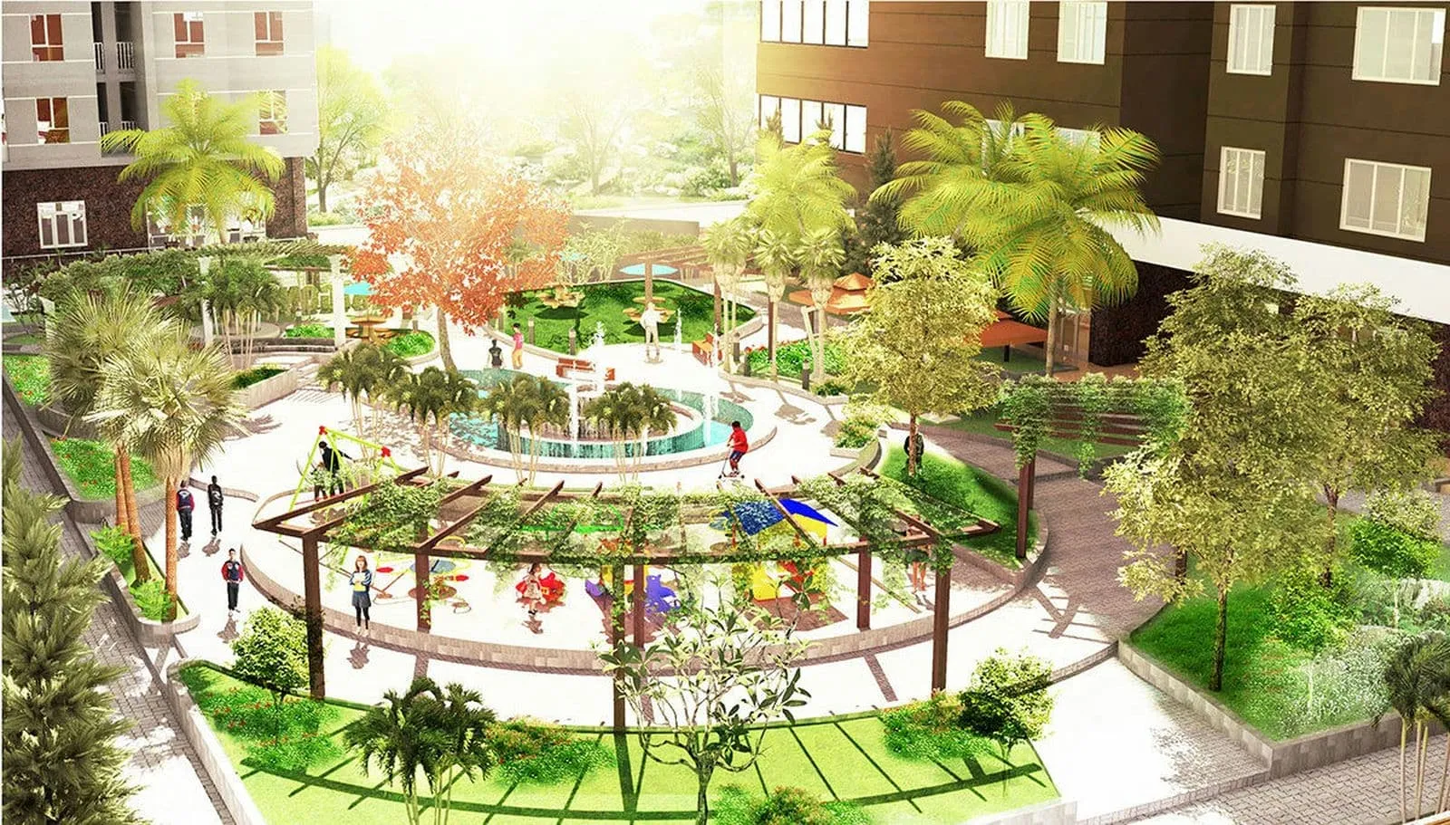 ASAHI TOWER QUẬN 8 7 Khu công viên nội khu Dự án căn hộ Asahi Tower Quận 8