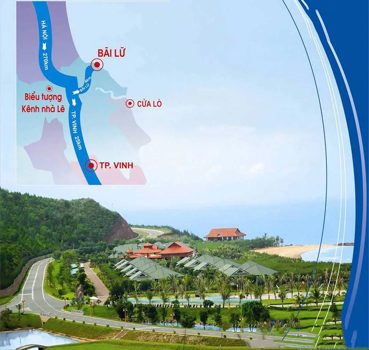 Meyresort Bãi Lữ Nghệ An 8 Vị trí Dự án Meyresort Bãi Lữ Nghệ An