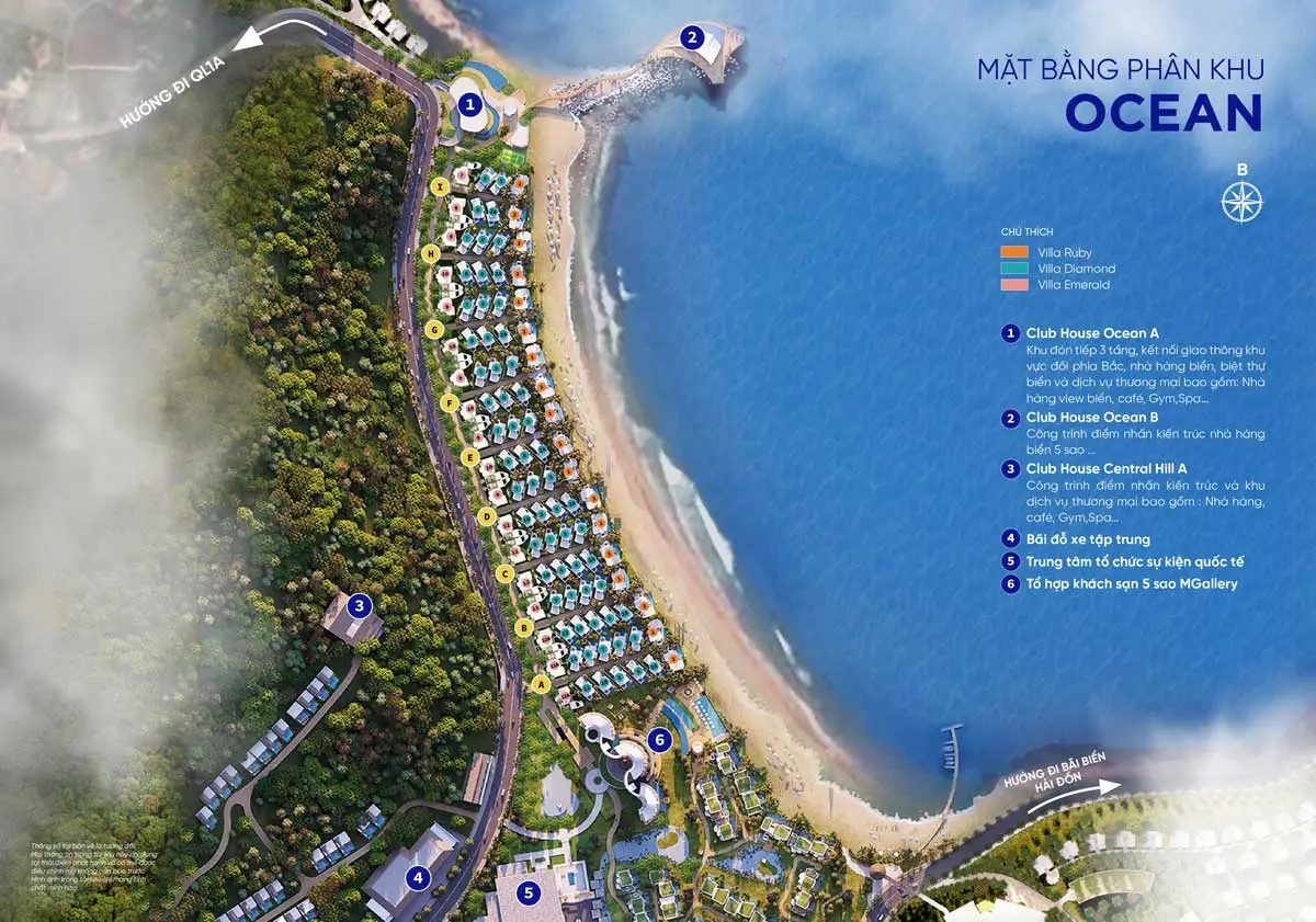 Meyresort Bãi Lữ Nghệ An 14 Mặt bằng Phân khu Ocean Dự án Meyresort Bãi Lữ Nghệ An
