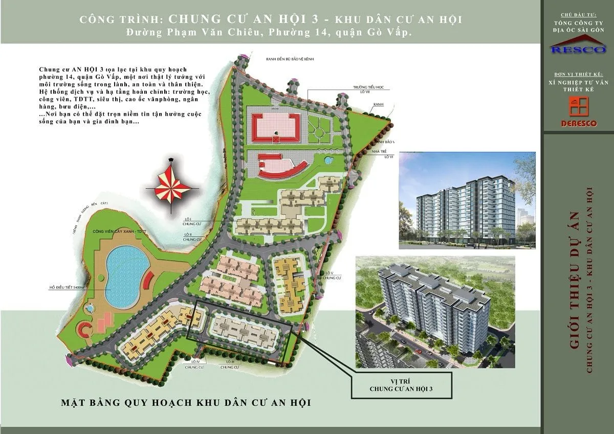 RESCO AN HỘI 3 GÒ VẤP 2 Tổng thể dự án Khu Dân Cư An Hội