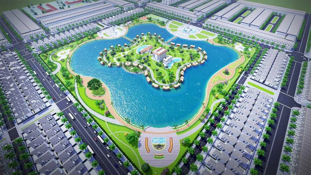 Hồ điều hòa trung tâm Dự án Khu Đô Thị Cà Mau New City Hồ điều hòa trung tâm Dự án Khu Đô Thị Cà Mau New City