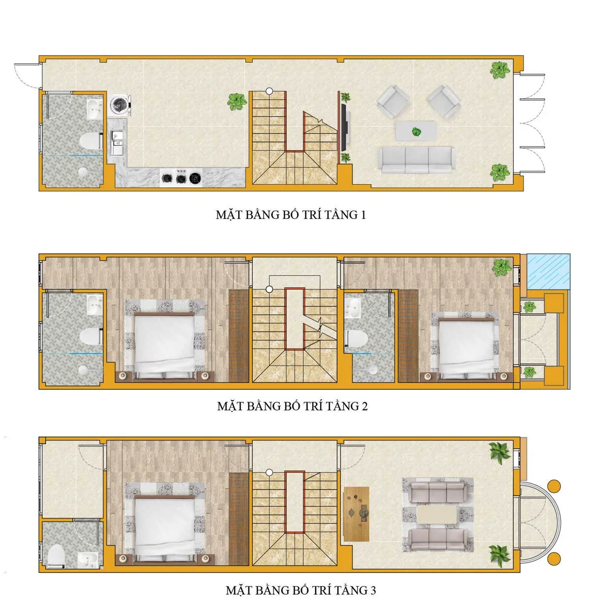 Royal Town 7 Thiết kế Nhà phố liên kế KDC Royal Town Dĩ An Bình Dương