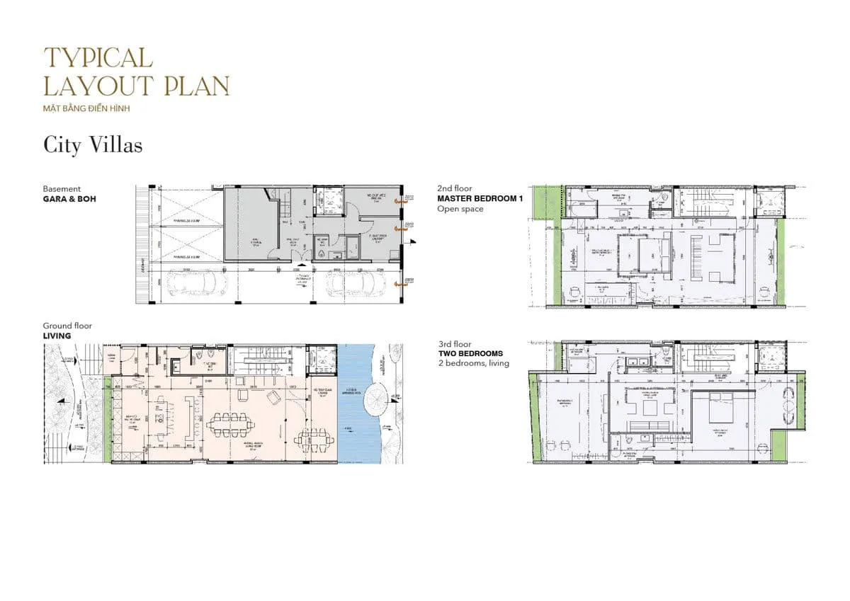 EVERGREEN QUẬN 7 17 mat-bang-thiet-ke-nha-pho-city-villas
