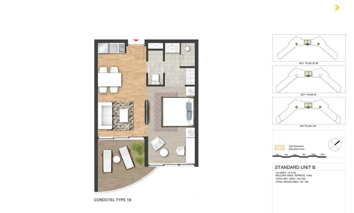 RAMADA BY WYNDHAM HỒ TRÀM STRIP 11 thiet-ke-can-ho-1b-condotel-ramada-by-wyndham