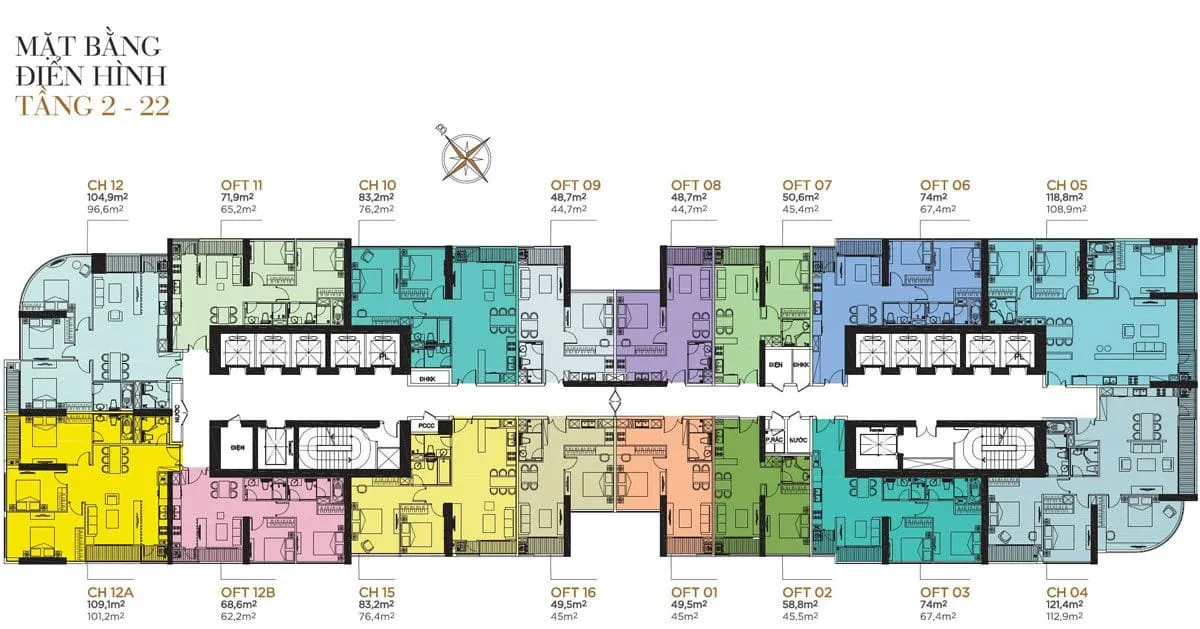 VINHOMES KHÁNH HỘI 9 Mặt bằng tầng Dự án Vinhomes Khánh Hội Quận 4
