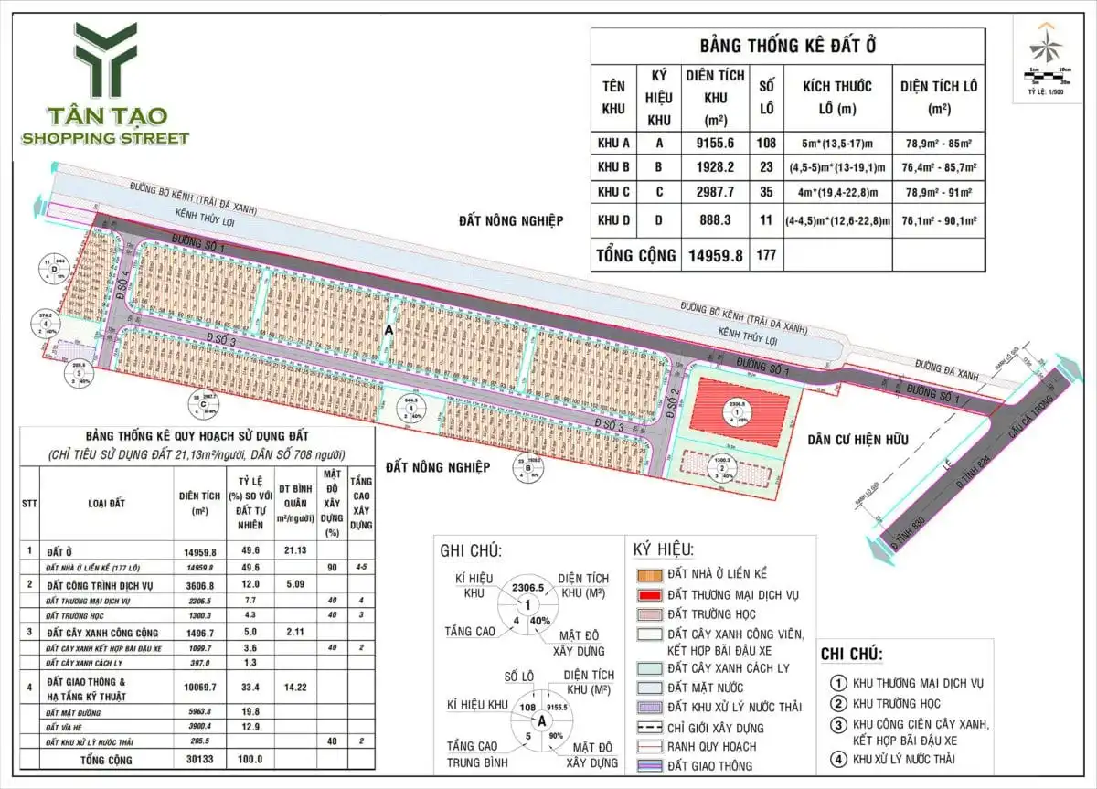 TÂN TẠO SHOPPING STREET 8 Mặt bằng Dự án Tân Tạo Shopping Street Đức Hòa Long An