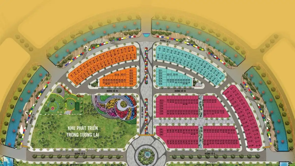 HA TIEN CENTRORIA HÀ TIÊN 9 Mặt bằng Dự án Hà Tiên Centroria