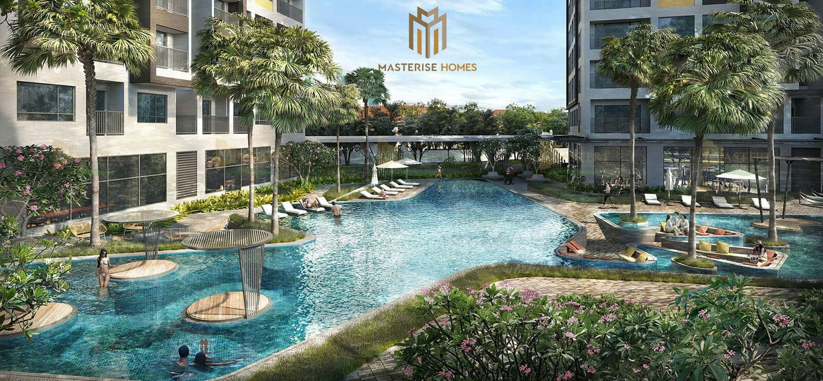 Tiện ích Hồ bơi tại Dự án Căn hộ Masterise Parkland Quận 2