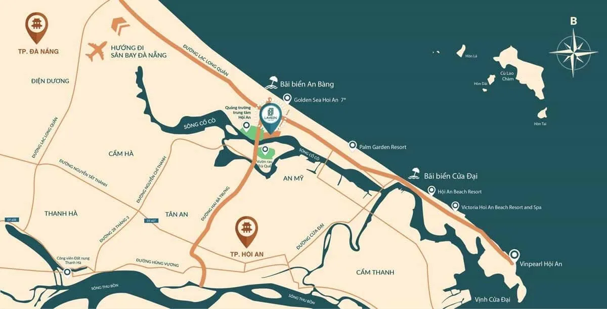 LAVIEEN HỘI AN QUẢNG NAM 2 Vị trí Dự án Lavieen Hội An Quảng Nam