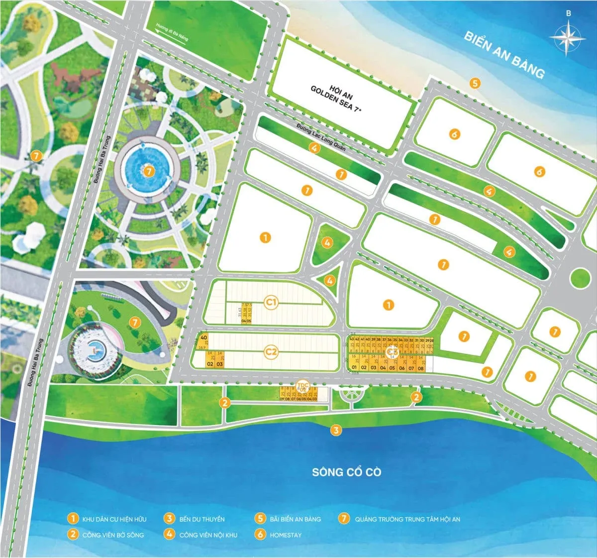 LAVIEEN HỘI AN QUẢNG NAM 5 Mặt bằng tổng thể Dự án Lavieen Hội An Quảng Nam