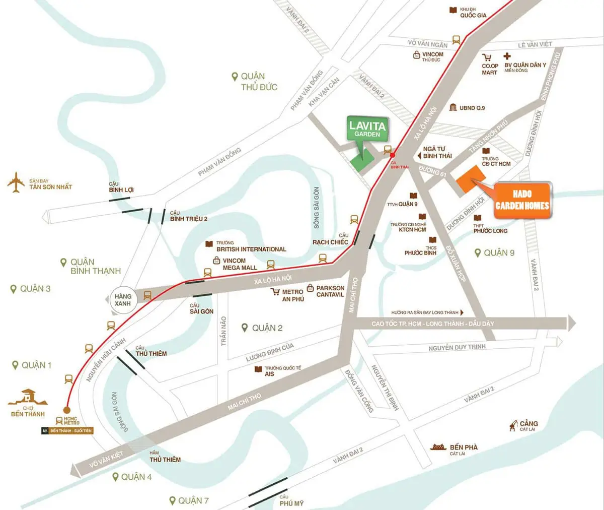 HADO GARDEN HOMES QUẬN 9 2 Vị trí Dự án Hado Garden Homes