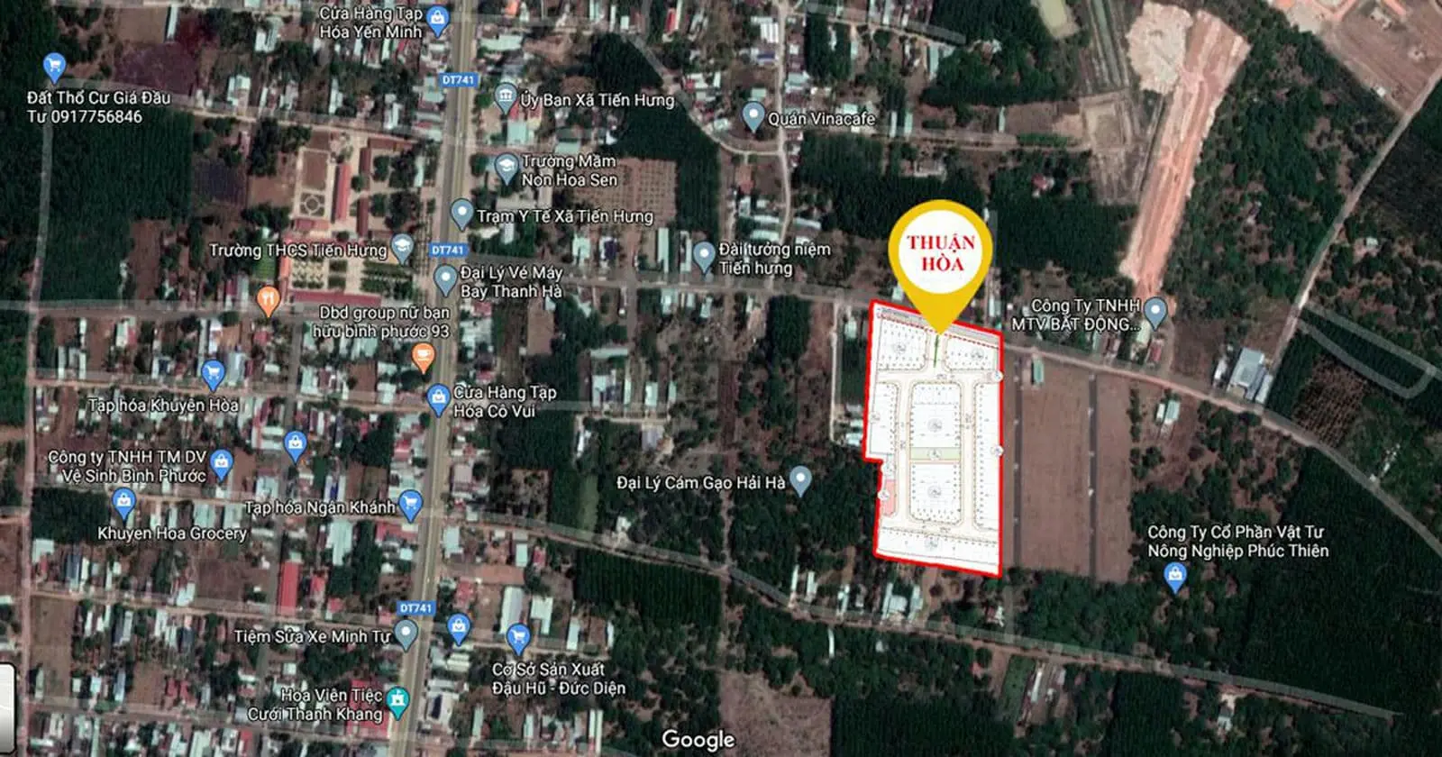 THUẬN HOÀ LUCKY HOME 2 Vị trí Dự án Thuận Hoà Lucky Home Bình Phước