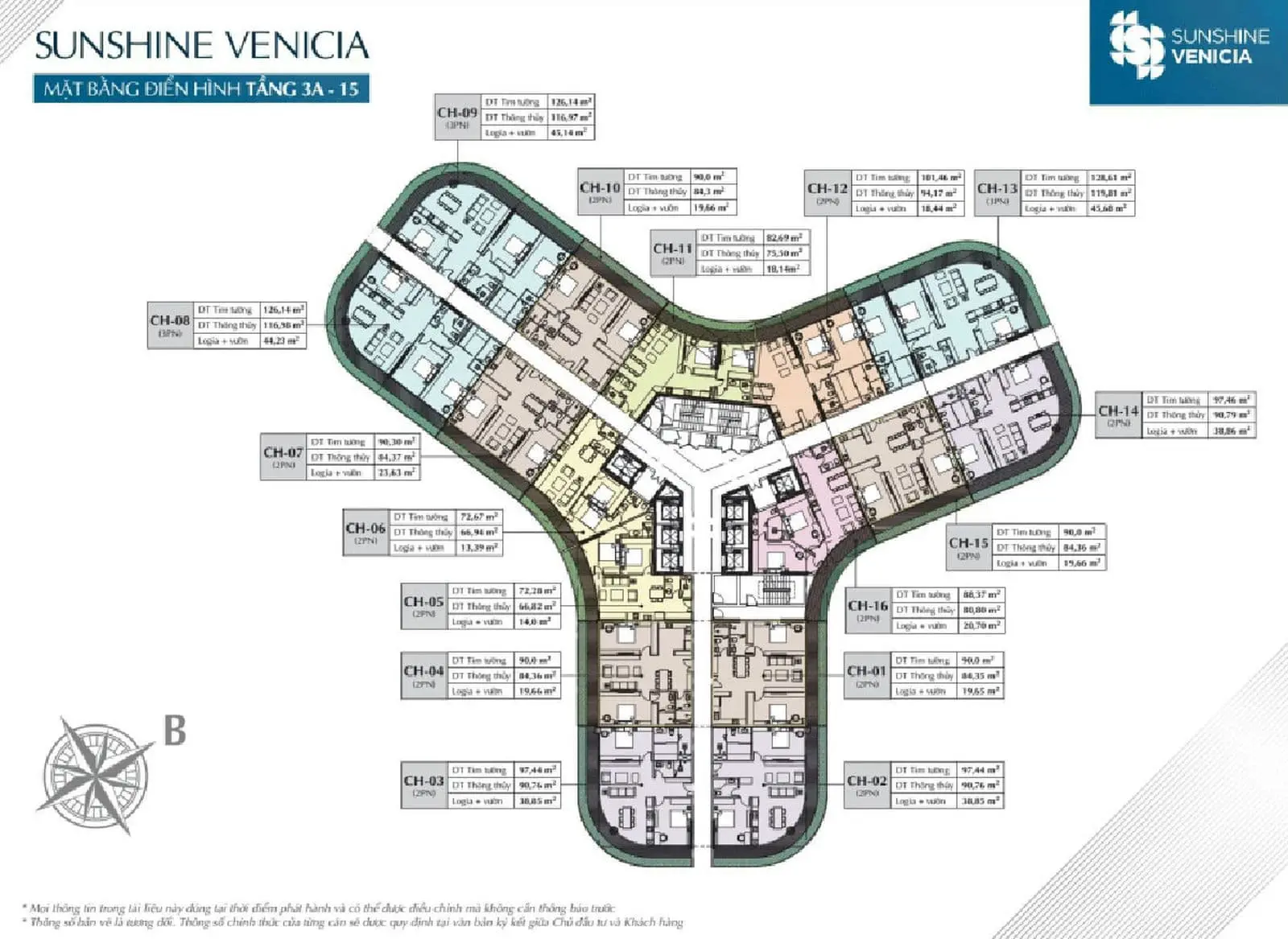 SUNSHINE VENICIA QUẬN 2 11 Mặt bằng tầng Dự án Căn hộ Sunshine Venicia Quận 2