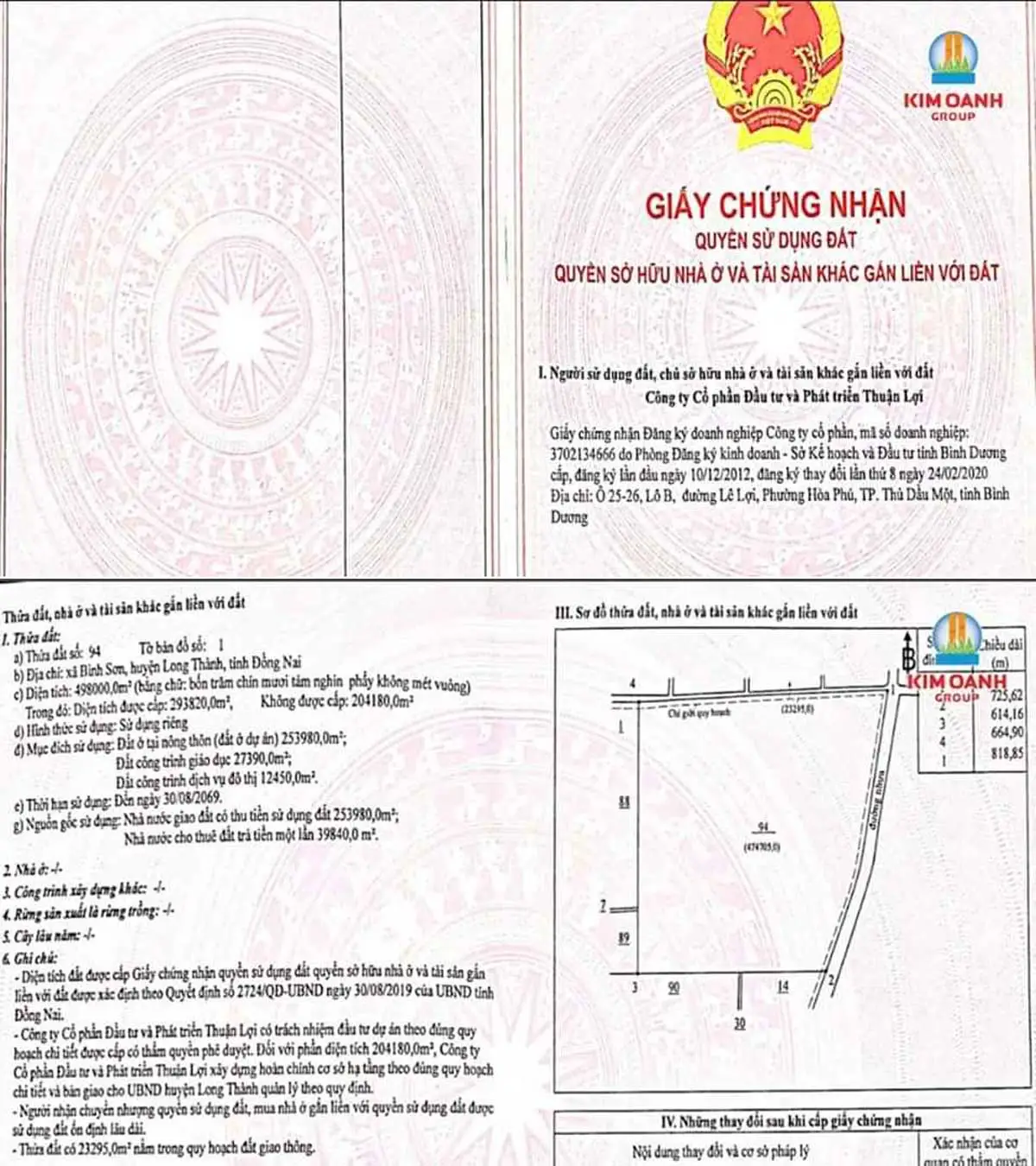 KHU DÂN CƯ BÌNH SƠN 49,8HA LONG THÀNH 12 Sổ hồng Dự án Khu Dân cư Bình Sơn Long Thành Đồng Nai