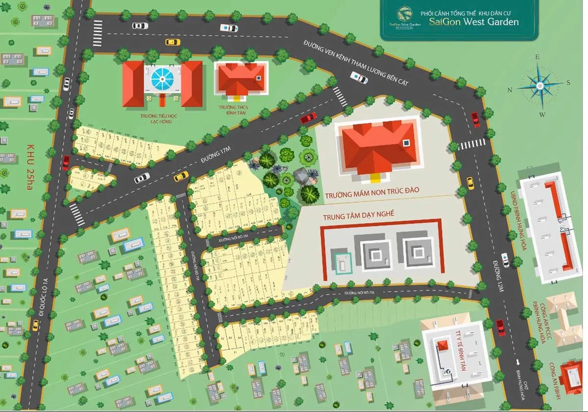 SAIGON WEST GARDEN BÌNH TÂN 6 Mặt bằng Dự án Saigon West Garden Tân Kỳ Tân Quý Bình Tân
