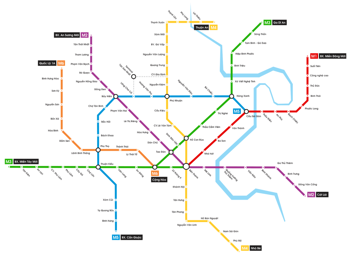 cac tuyen metro tphcm