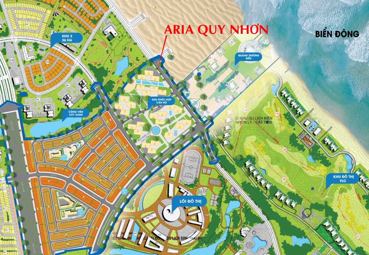 Mặt bằng Dự án Căn hộ Aria Quy Nhơn