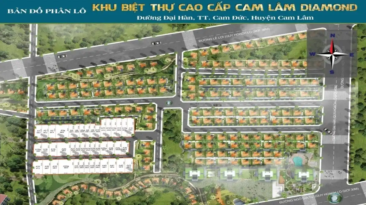 CAM LÂM DIAMOND CAM RANH 4 Mặt bằng Dự án Cam Lâm Diamond