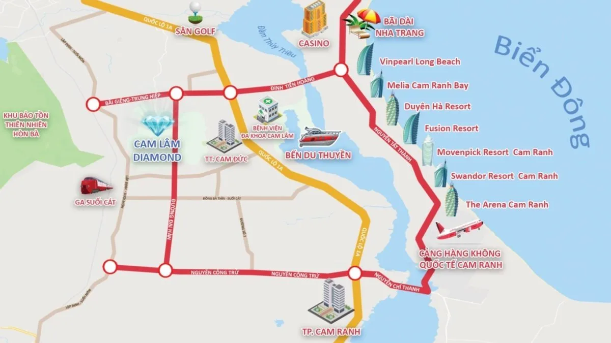 CAM LÂM DIAMOND CAM RANH 2 Vị trí Dự án Cam Lâm Diamond