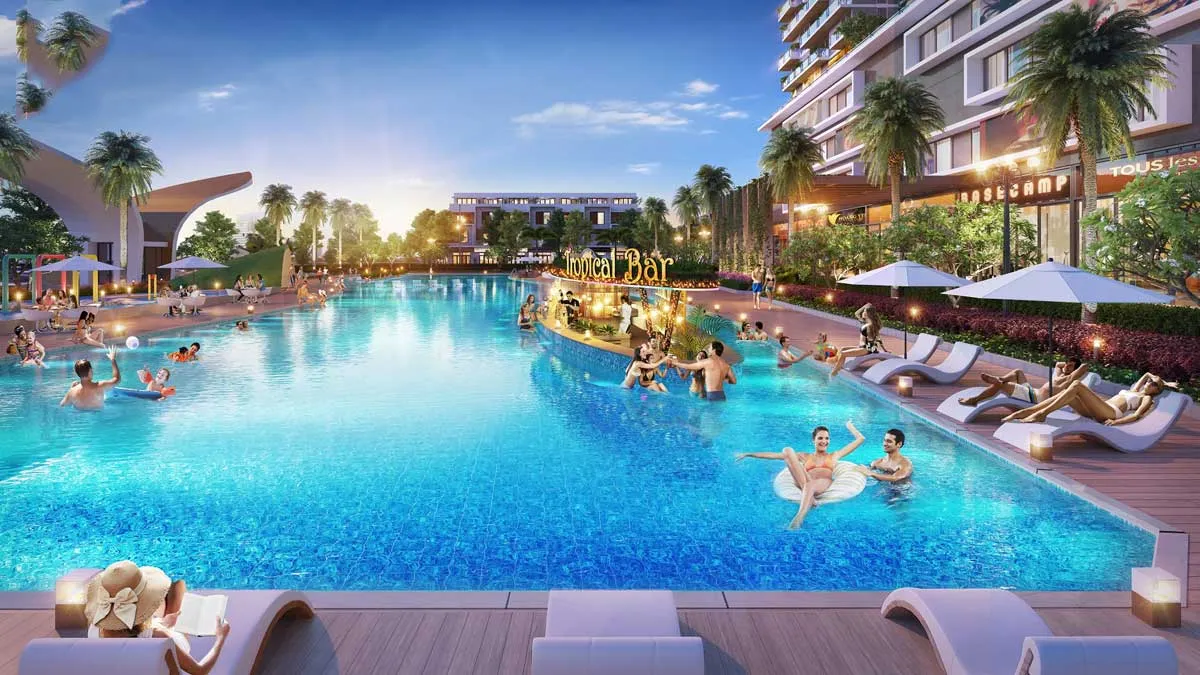 ARIA BÀ RỊA 6 Tiện ích Hồ bơi tràn bờ tại Dự án Căn hộ Aria Bà Rịa