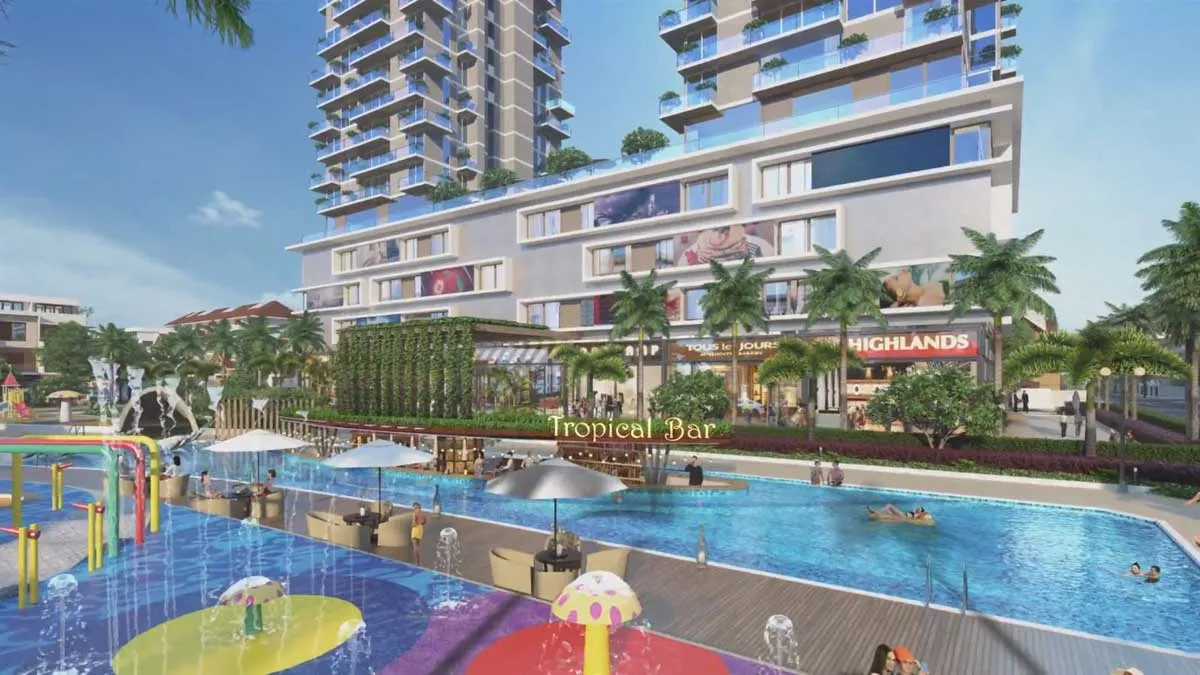 ARIA BÀ RỊA 5 Tiện ích Khu vực hồ bơi Dự án Căn hộ Aria Bà Rịa