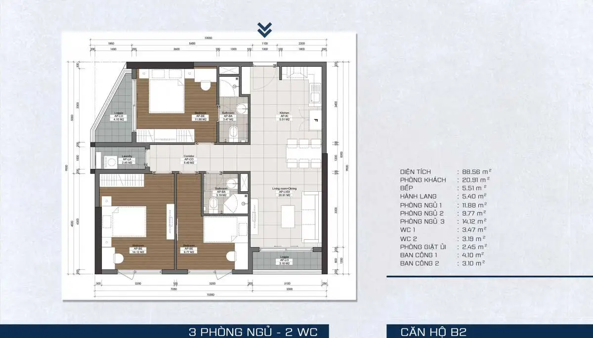 THE PEGASUITE 3 QUẬN 7 10 thiet-ke-can-ho-B2-the-pegasuite-3