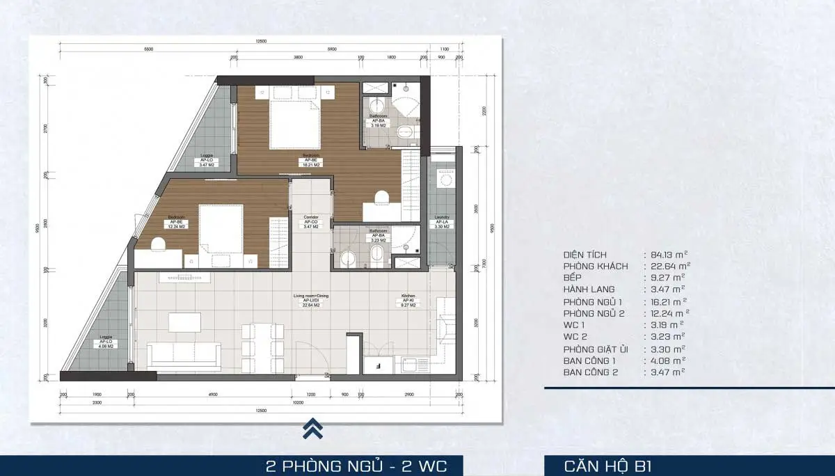 THE PEGASUITE 3 QUẬN 7 9 thiet-ke-can-ho-B1-the-pegasuite-3