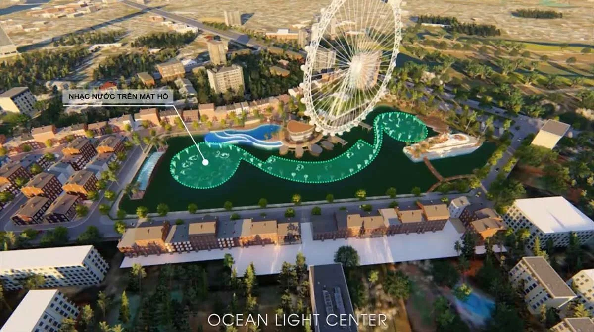 OCEAN LIGHT CENTER 6 Tiện ích nhạc nước trên hồ Dự án Ocean Light Center Phan Thiết