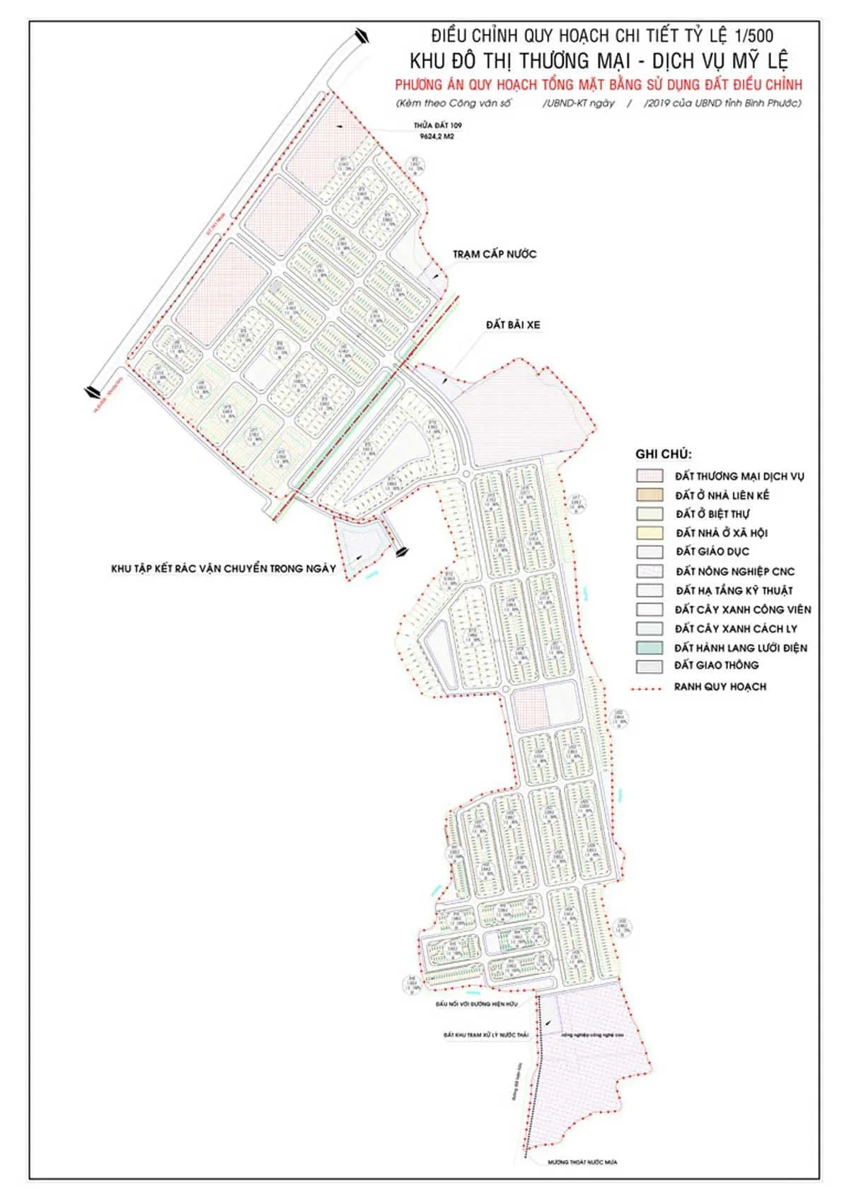 KHU ĐÔ THỊ MỸ LỆ CAPITAL 8 Mặt bằng Dự án Khu Đô Thị Mỹ Lệ Capital Bình Phước