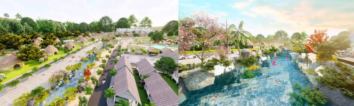 Suối nước nóng - Bùn khoáng Dự án Eco Bangkok Villas Bình Châu