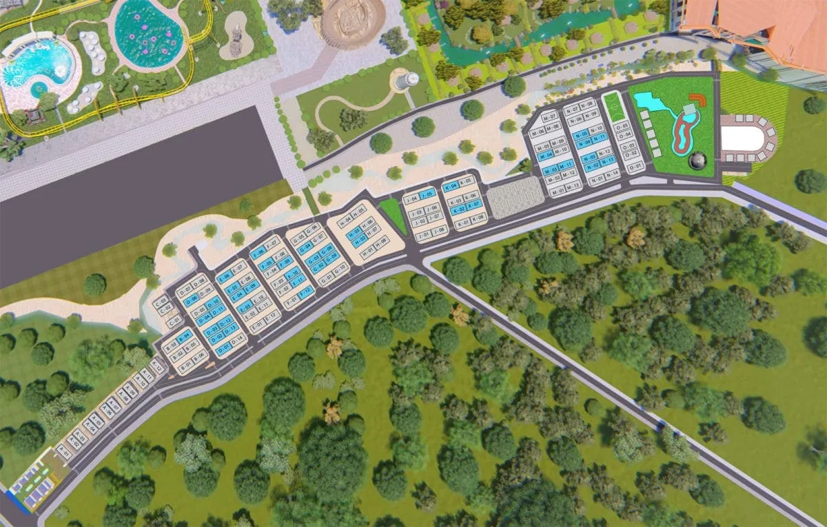 ECO BANGKOK VILLAS BÌNH CHÂU 13 Mặt bằng phân lô Dự án Eco Bangkok Villas Bình Châu