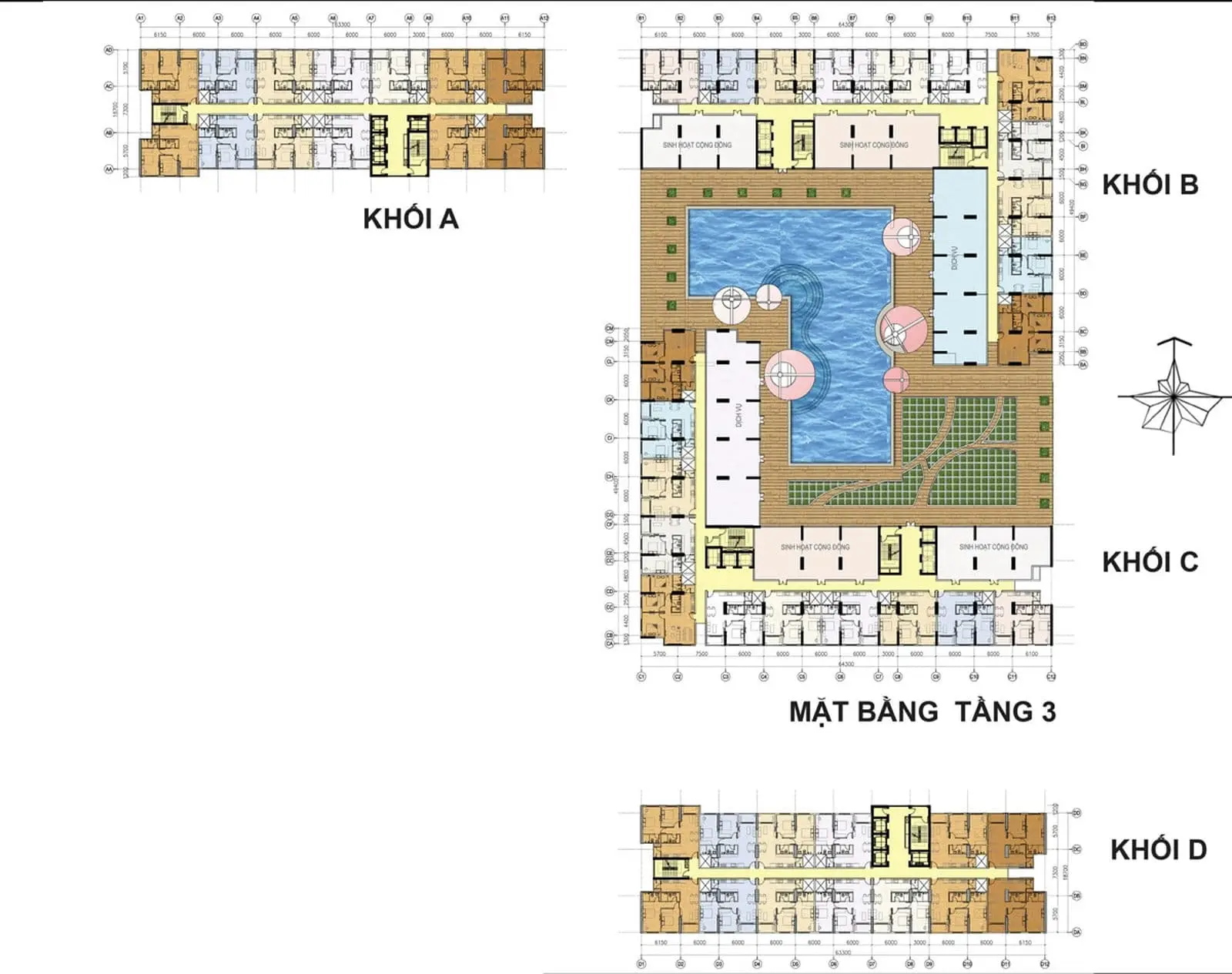 CITY GATE 2 DIAMOND RIVERSIDE QUẬN 8 6 Mặt bằng tầng Dự án Căn hộ City Gate 2 - Diamond Riverside Quận 8