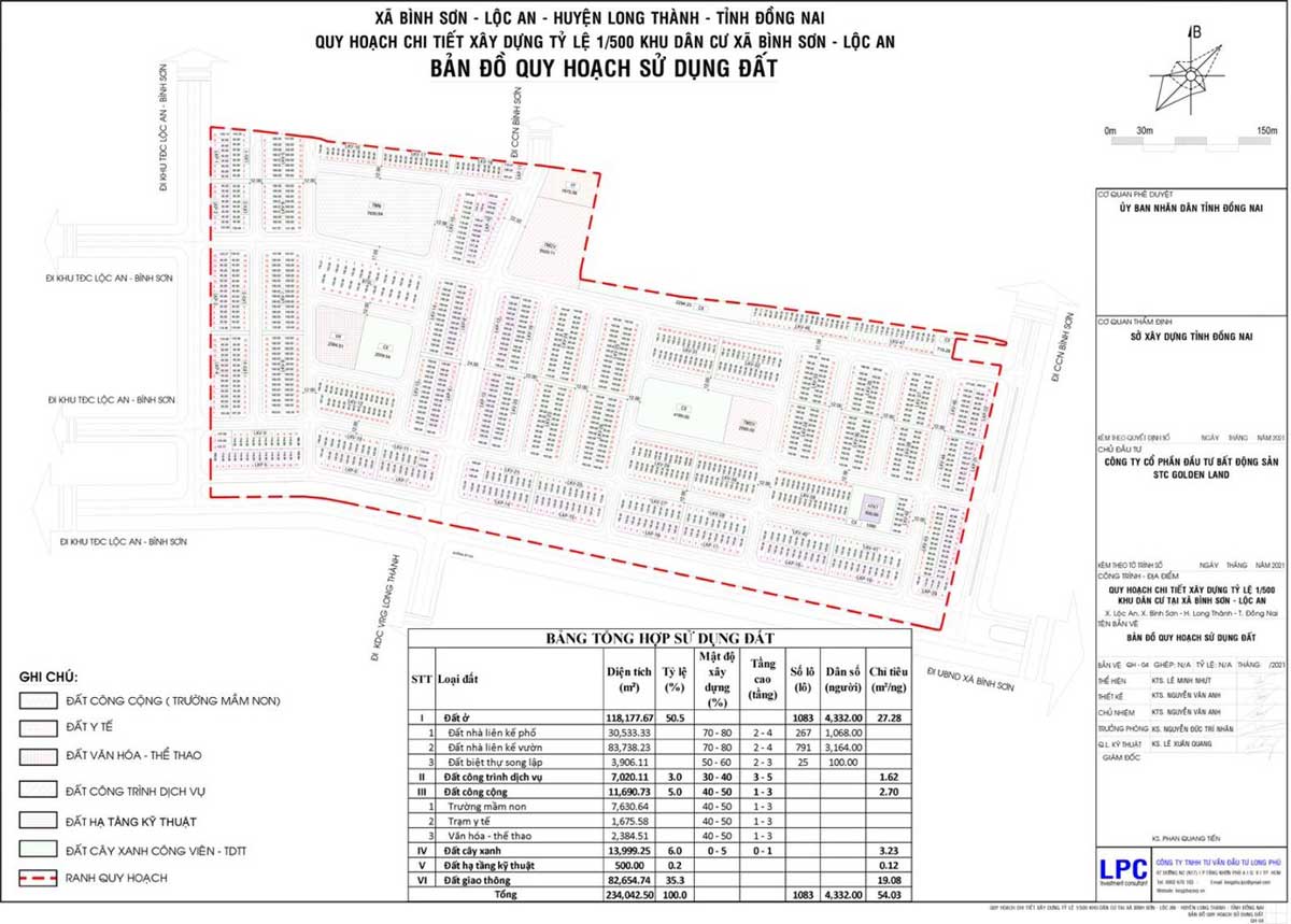 Mặt bằng Quy hoạch chi tiết Dự án Vega City Long Thành Đồng Nai