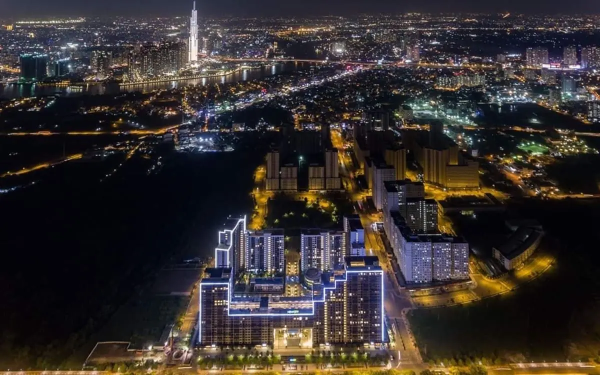 NEW CITY THỦ THIÊM 4 Cận cảnh mặt tiền New City Thủ Thiêm