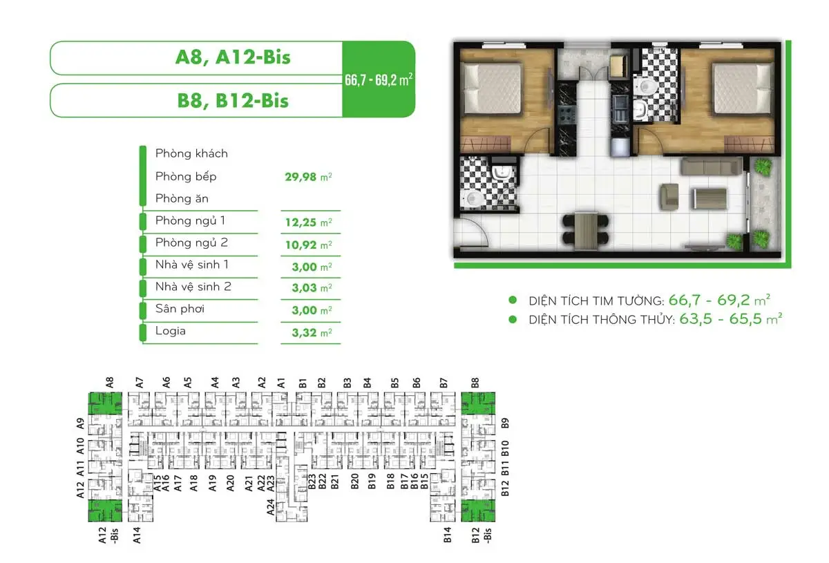 GOLF VIEW PALACE TÂN BÌNH 17 Thiết kế Căn góc Dự án Chung cư Golf View Palace Tân Bình