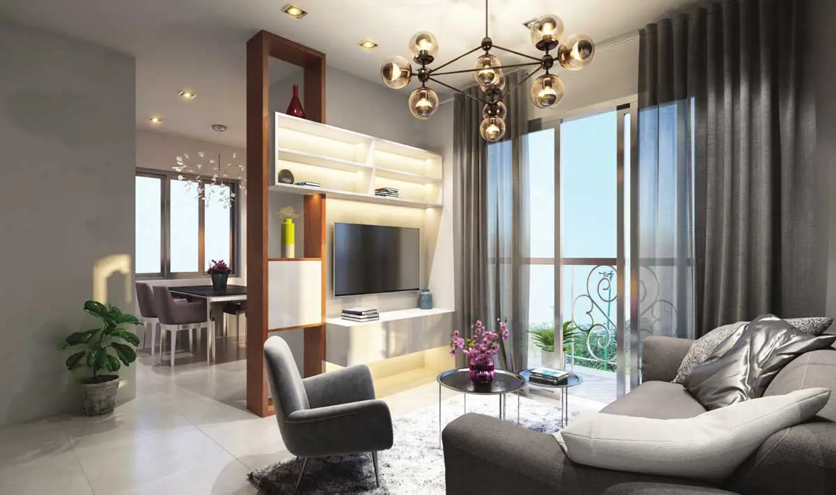 GOLF VIEW PALACE TÂN BÌNH 21 Kệ Tivi Căn hộ Golf View Palace Tân Bình