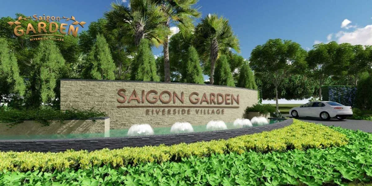 SAIGON GARDEN RIVERSIDE VILLAGE 2 Cổng Dự án Biệt thự Saigon Garden Riverside Village Quận 9