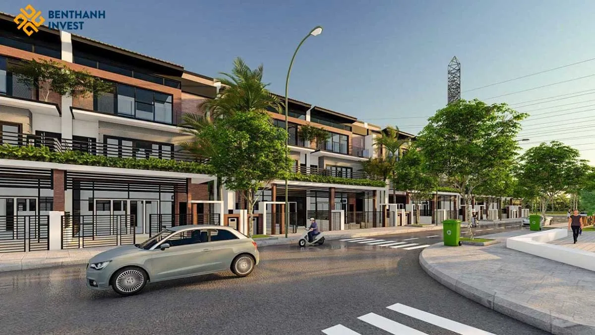 GREEN SAILING TOWN LONG AN 18 Phối cảnh Nhà phố Shophouse Dự án Green Sailing Town Long An