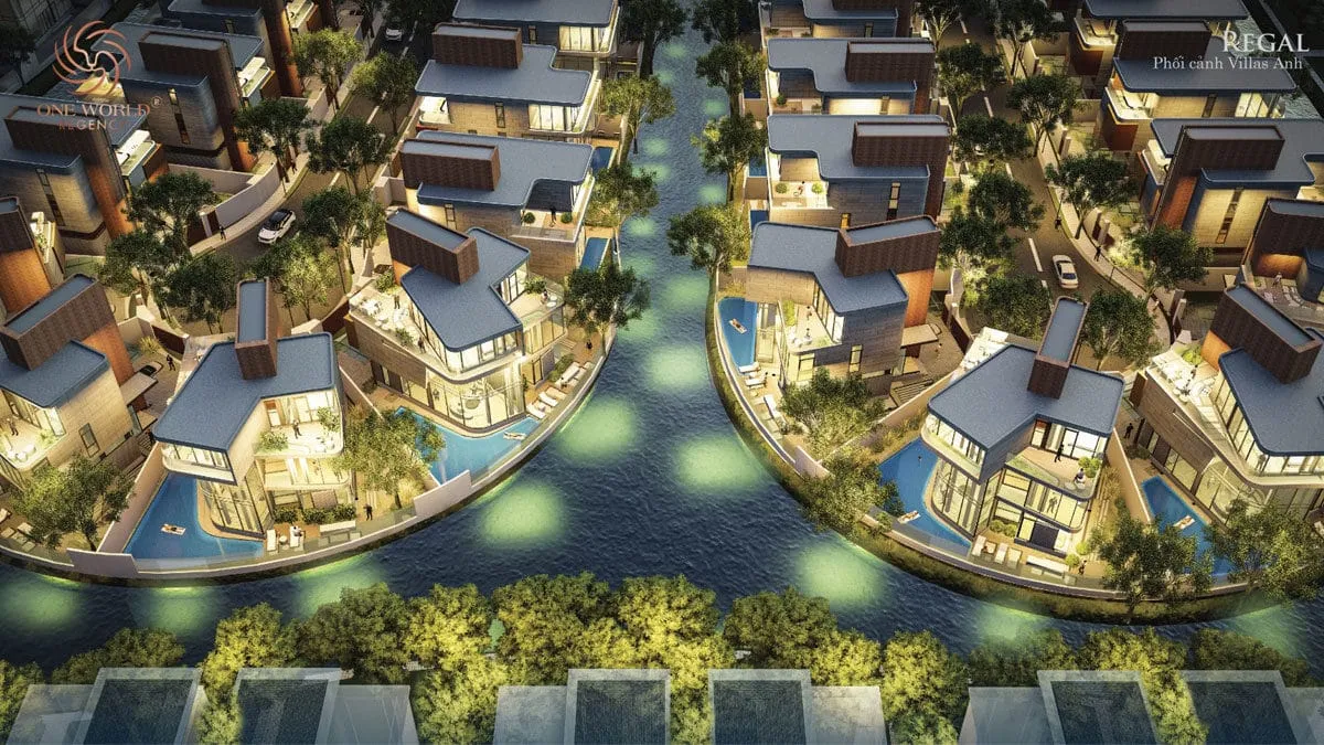 ONE WORLD REGENCY ĐÀ NẴNG 9 Phối cảnh Phân khu Villas Anh tại Dự án One World Regency