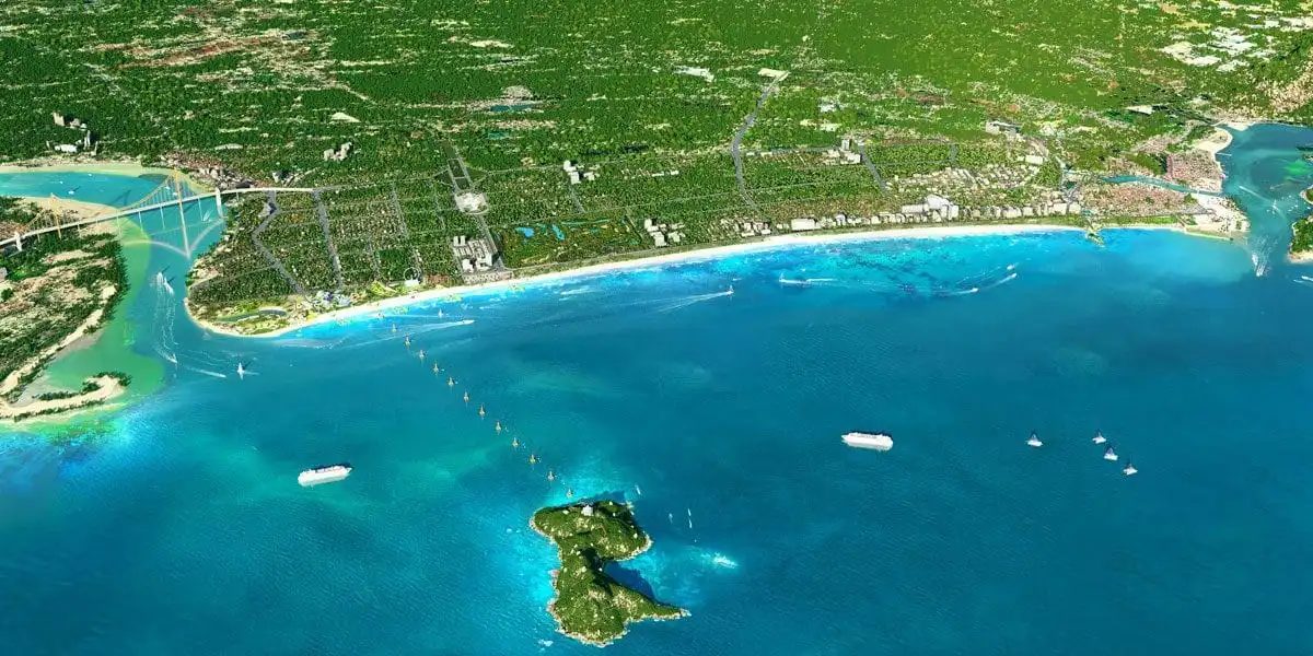 CỬA LÒ BEACH VILLA NGHỆ AN 2 Góc nhìn Dự án Cửa Lò Beach Villa từ trên cao