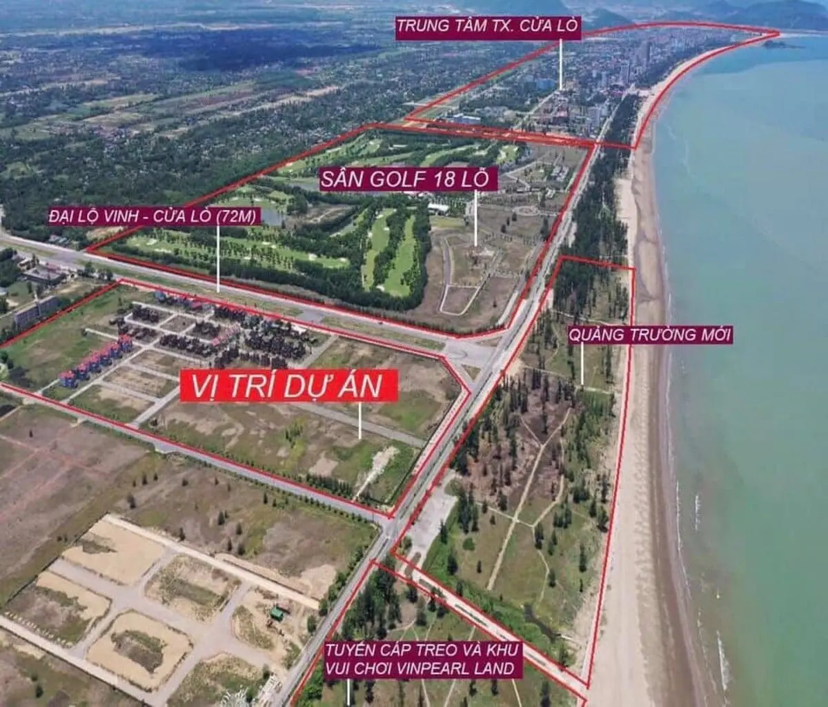 CỬA LÒ BEACH VILLA NGHỆ AN 12 Vị trí Vàng tại Cửa Lò