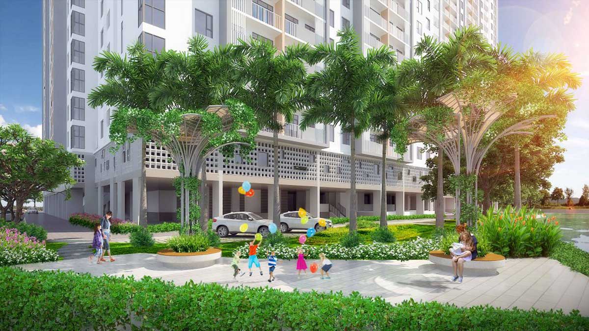 Khu công viên nội khu Dự án Căn hộ Lux Riverview Quận 7