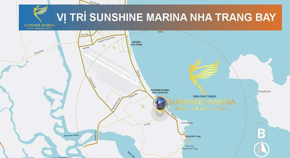 Vị trí Dự án Căn hộ Sunshine Marina Nha Trang Bay